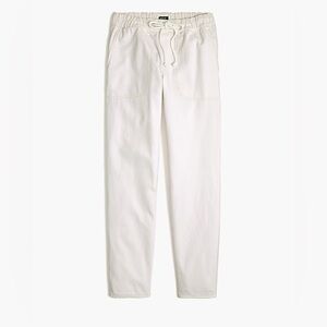 NWT j. Crew white drawstring jean size PETITE LARGE